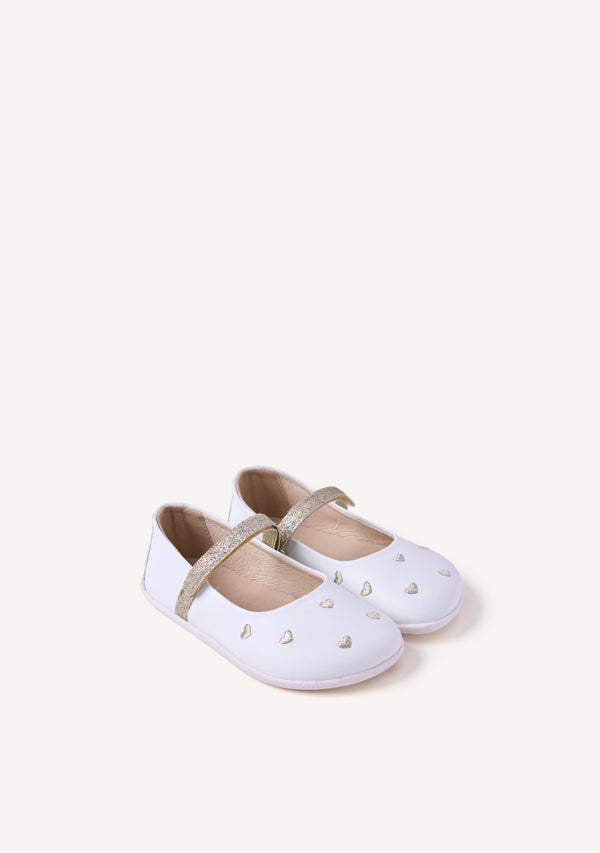 GIOSEPPO BAREFOOT - SHINY LEATHER BALLET FLATS HEMSE