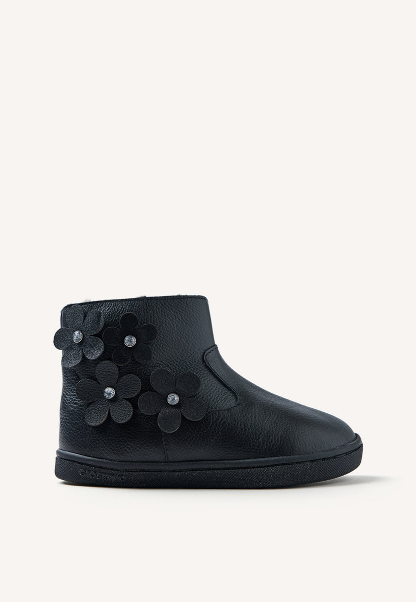 GIOSEPPO BAREFOOT - LEATHER BOOTS FLOWER PEQUOT