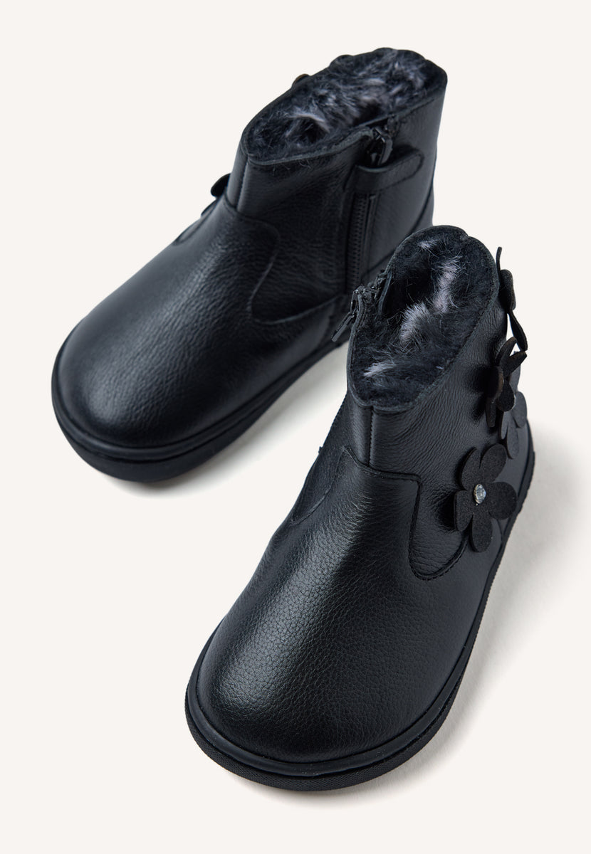 GIOSEPPO BAREFOOT - LEATHER BOOTS FLOWER PEQUOT