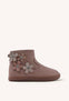 GIOSEPPO BAREFOOT - LEATHER BOOTS FLOWER PEQUOT