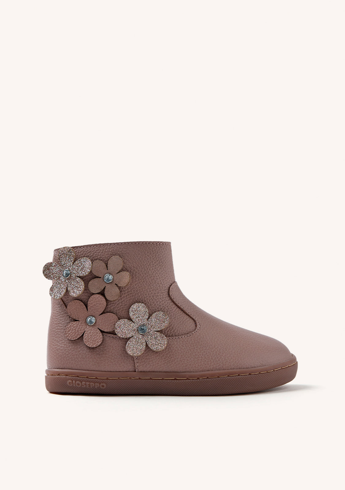 GIOSEPPO BAREFOOT - LEATHER BOOTS FLOWER PEQUOT