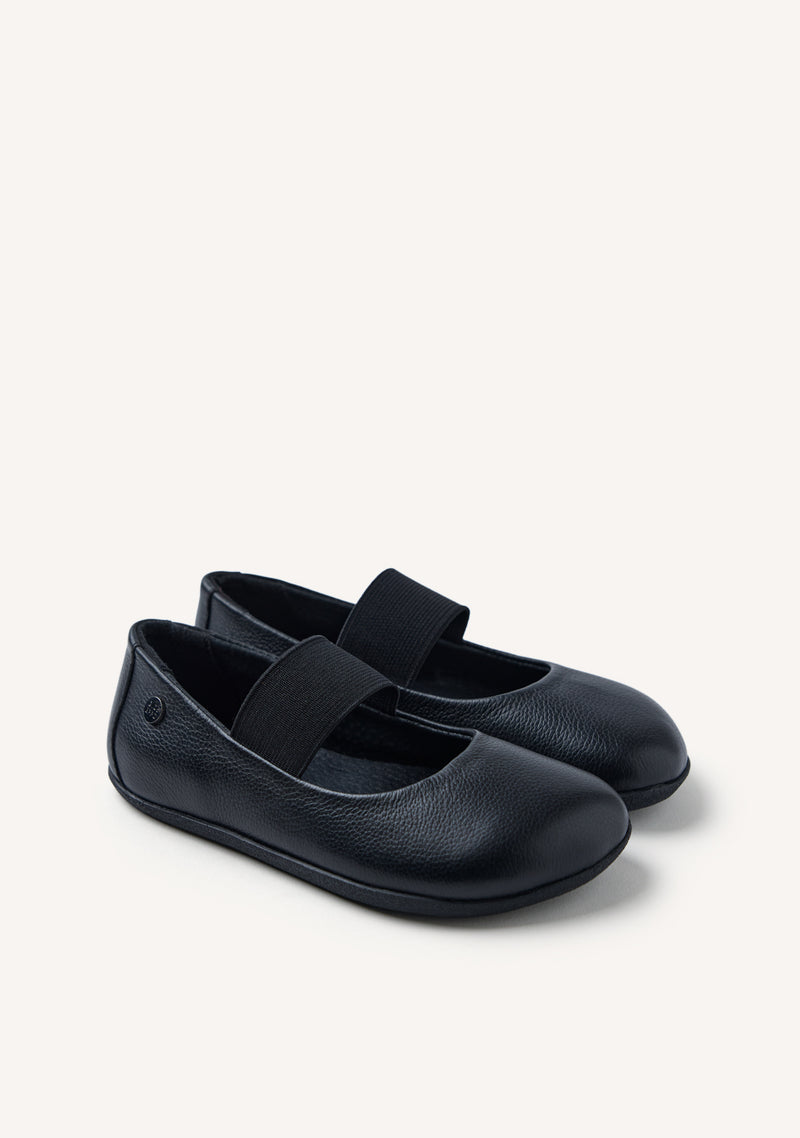 GIOSEPPO BAREFOOT - LEATHER SCHOOL BALLERINAS CORUNNA