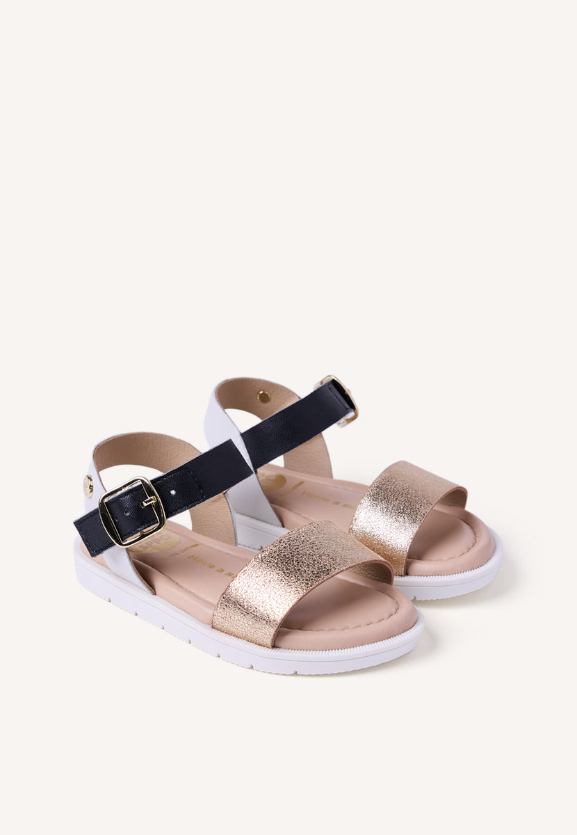 SANDALIAS PIEL BRILLO ONGATA