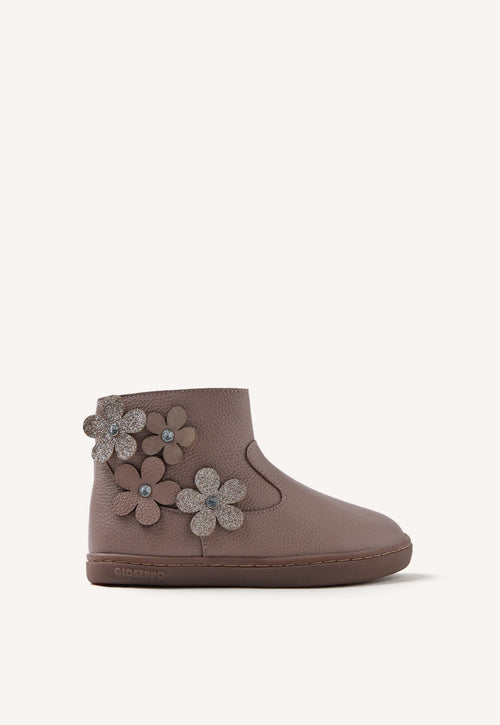 GIOSEPPO BAREFOOT - LEATHER BOOTS FLOWER PEQUOT