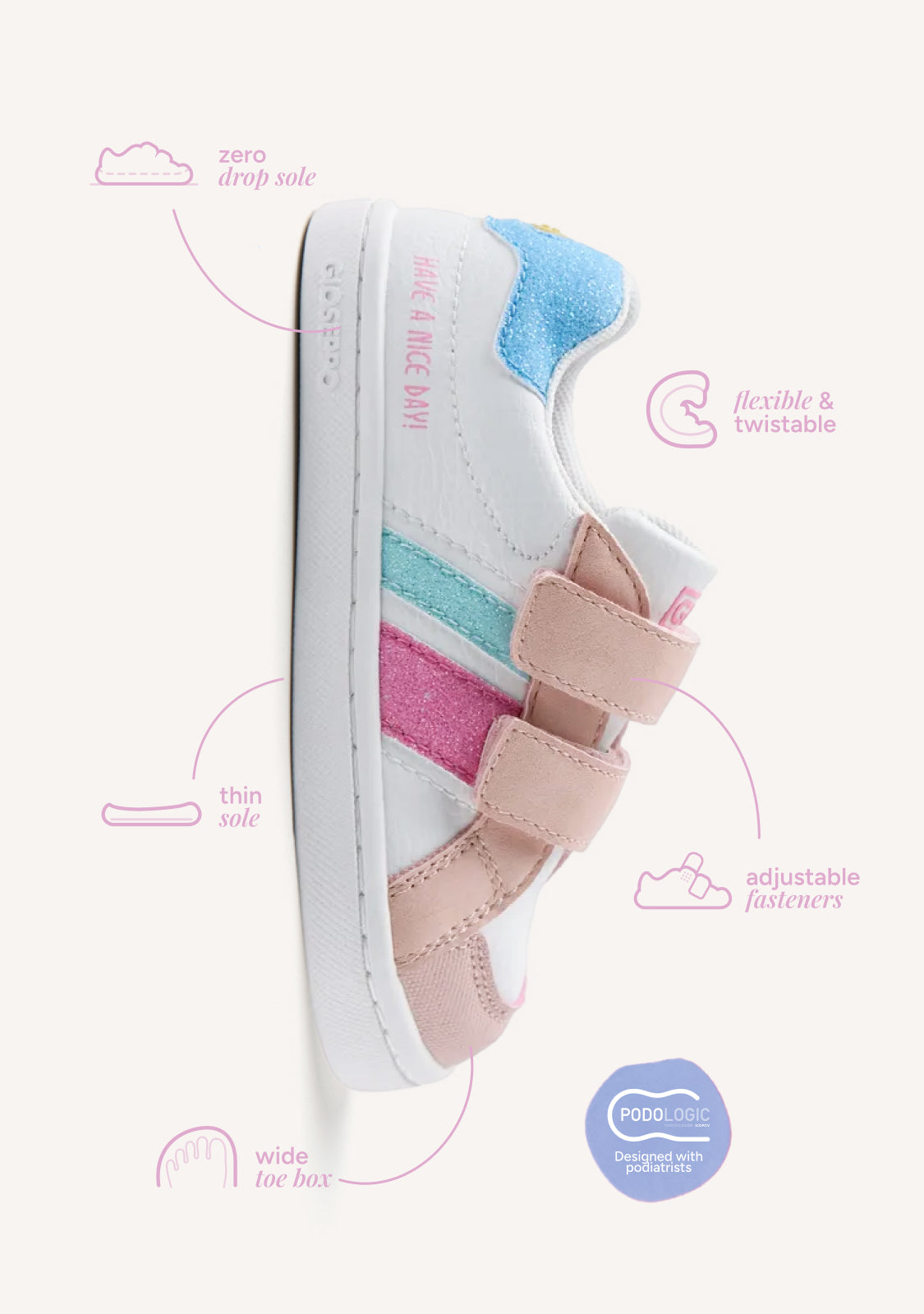 GIOSEPPO BAREFOOT - SHINE SNEAKERS ECORSE