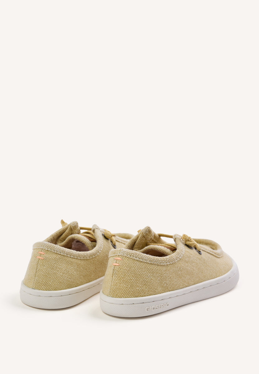 GIOSEPPO BAREFOOT - CANVAS BOAT LOAFERS BULH