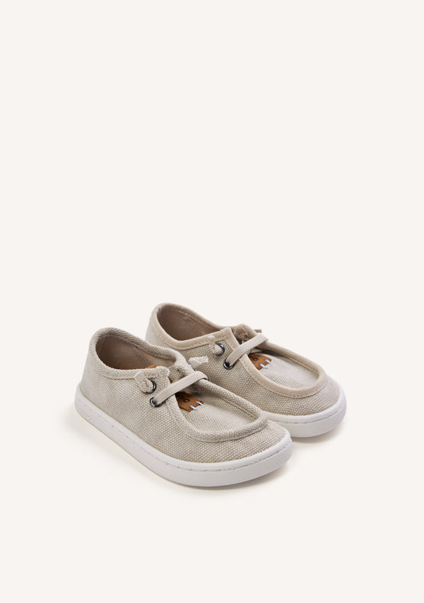 GIOSEPPO BAREFOOT - CANVAS BOAT LOAFERS BULH