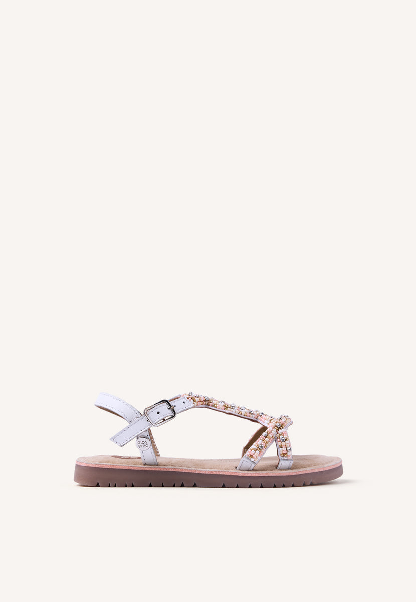 SANDALIAS PIEL CUENTAS BARAGOI