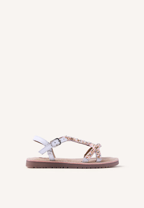 SANDALIAS PIEL CUENTAS BARAGOI