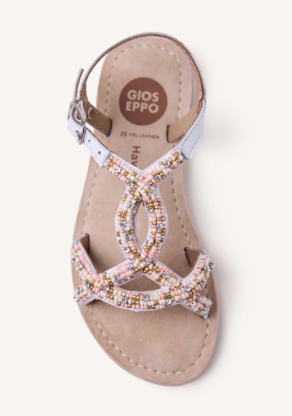 SANDALIAS PIEL CUENTAS BARAGOI