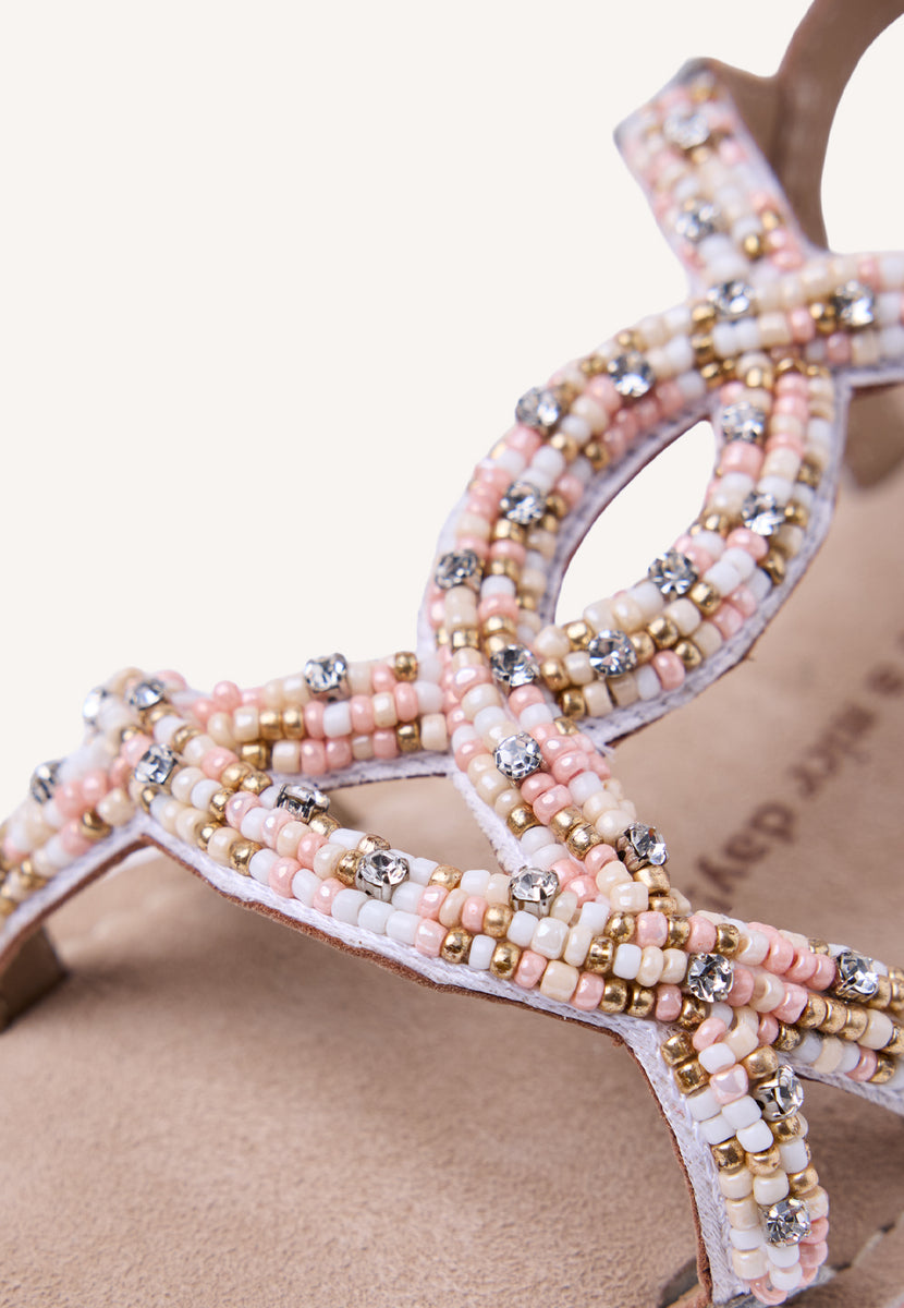 SANDALIAS PIEL CUENTAS BARAGOI