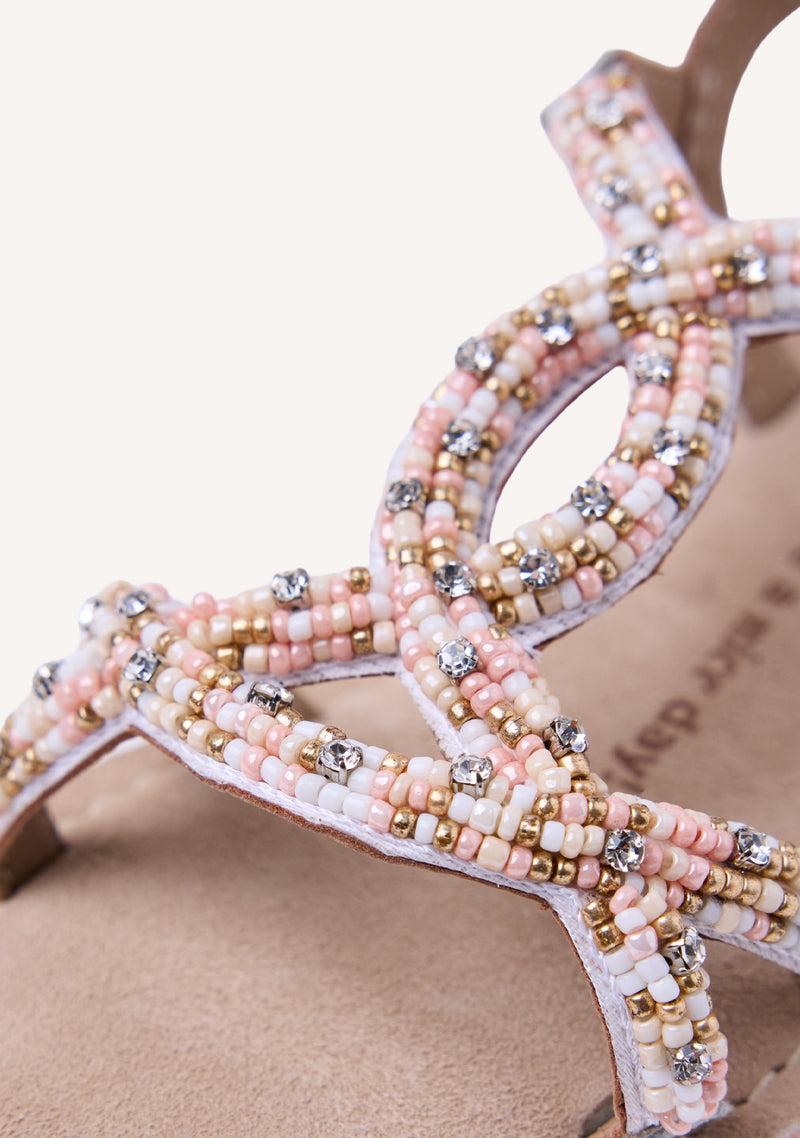 SANDALI PELLE PERLINE BARAGOI