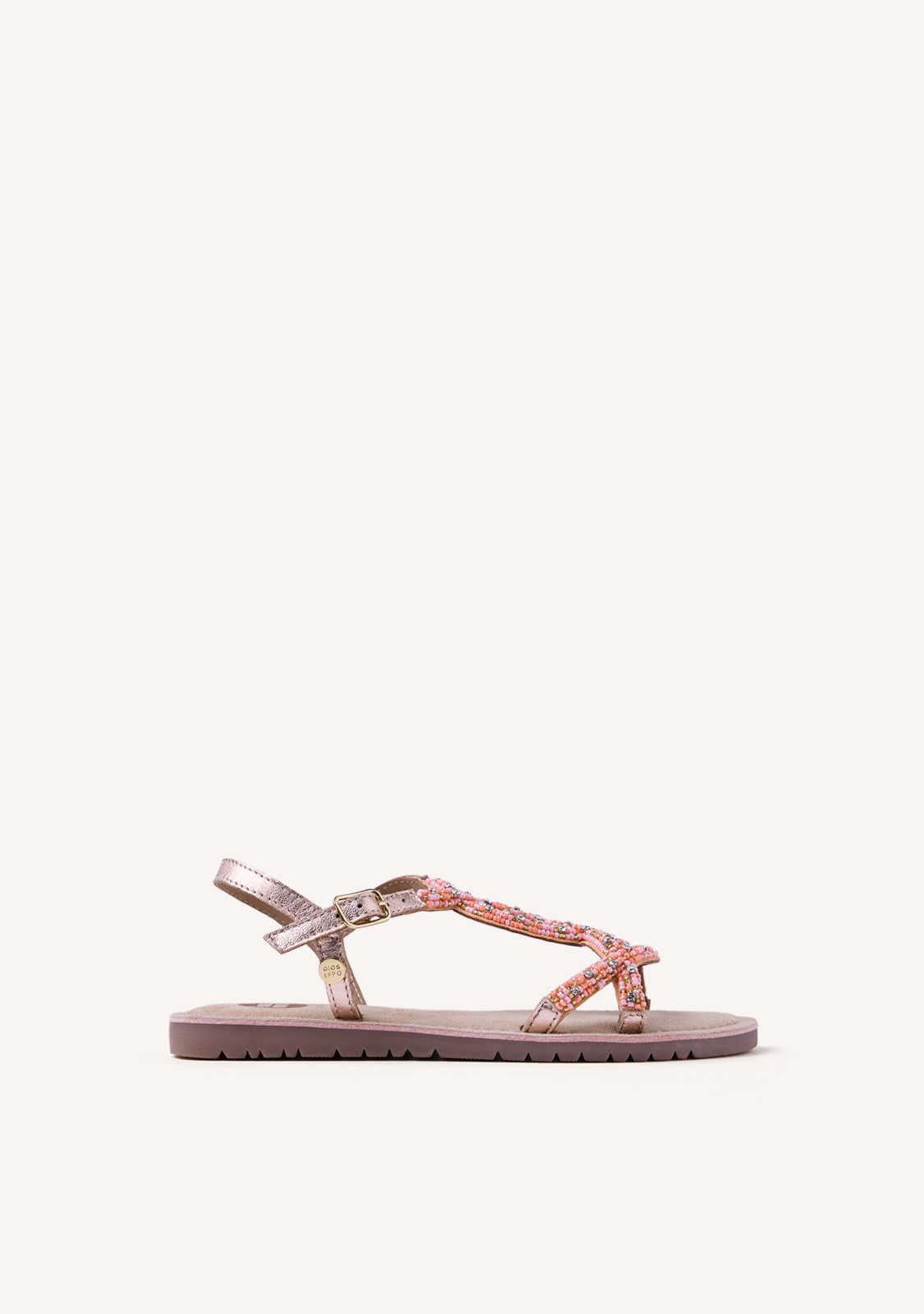 BEADED LEATHER SANDALS BARAGOI