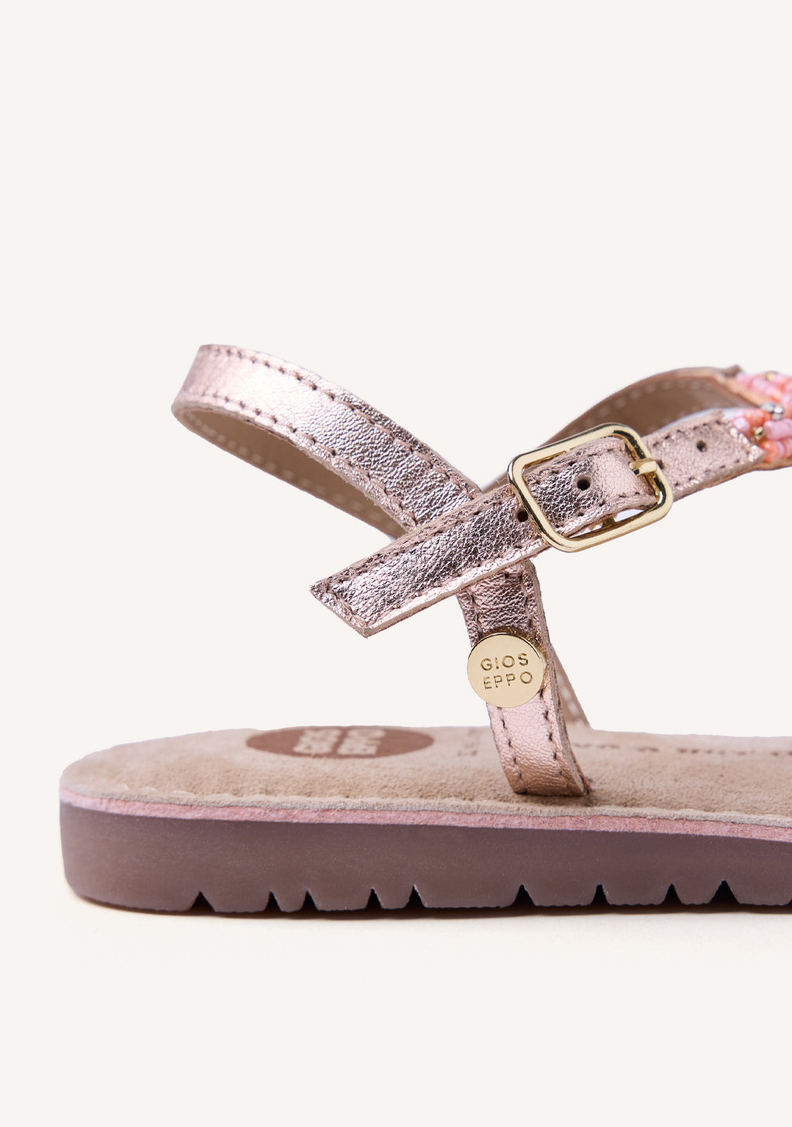 BEADED LEATHER SANDALS BARAGOI