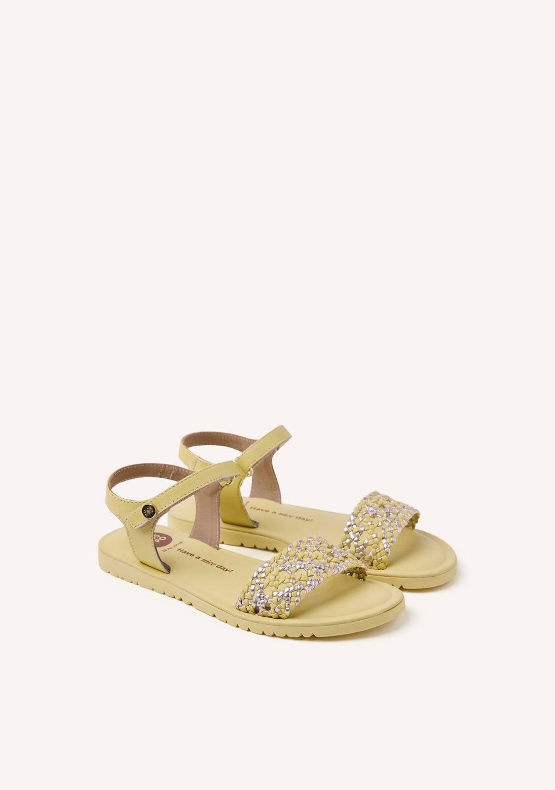 BRAIDED LEATHER SANDALS MAHIU