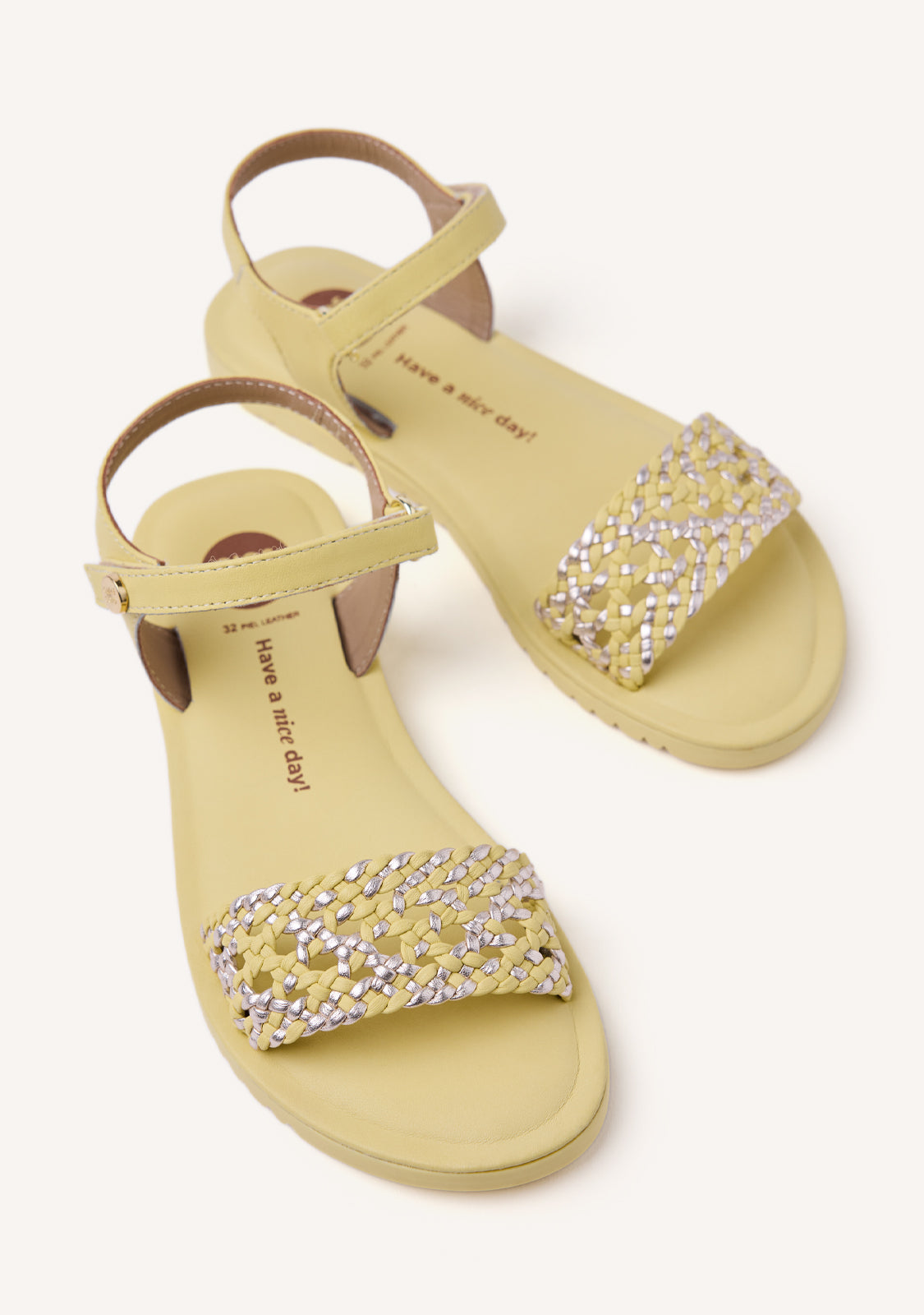 BRAIDED LEATHER SANDALS MAHIU