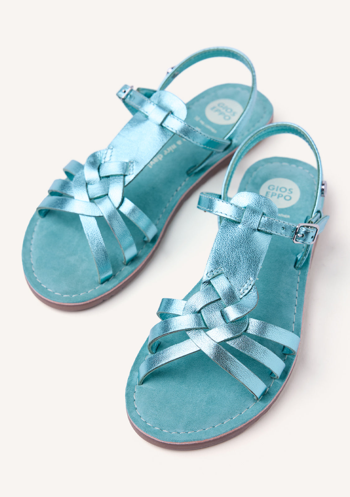 SHINY LEATHER SANDALS BEARSDEN