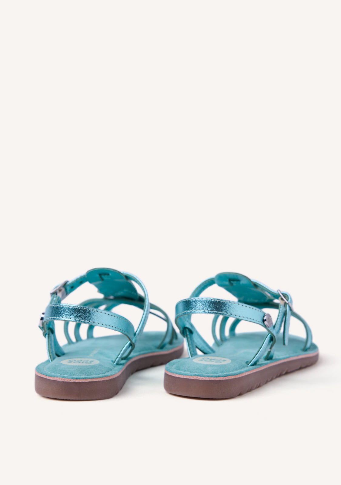 SHINY LEATHER SANDALS BEARSDEN