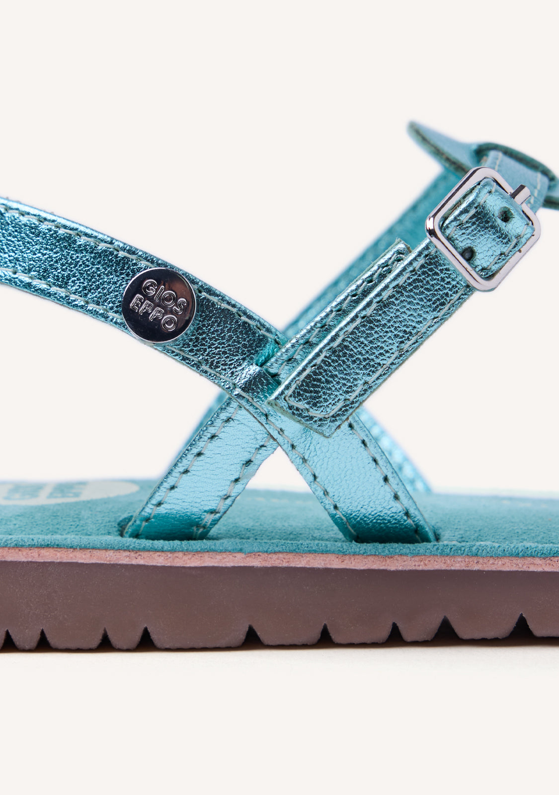 SHINY LEATHER SANDALS BEARSDEN