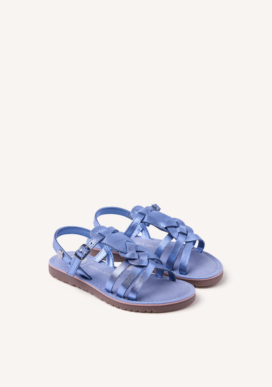 SHINY LEATHER SANDALS BEARSDEN