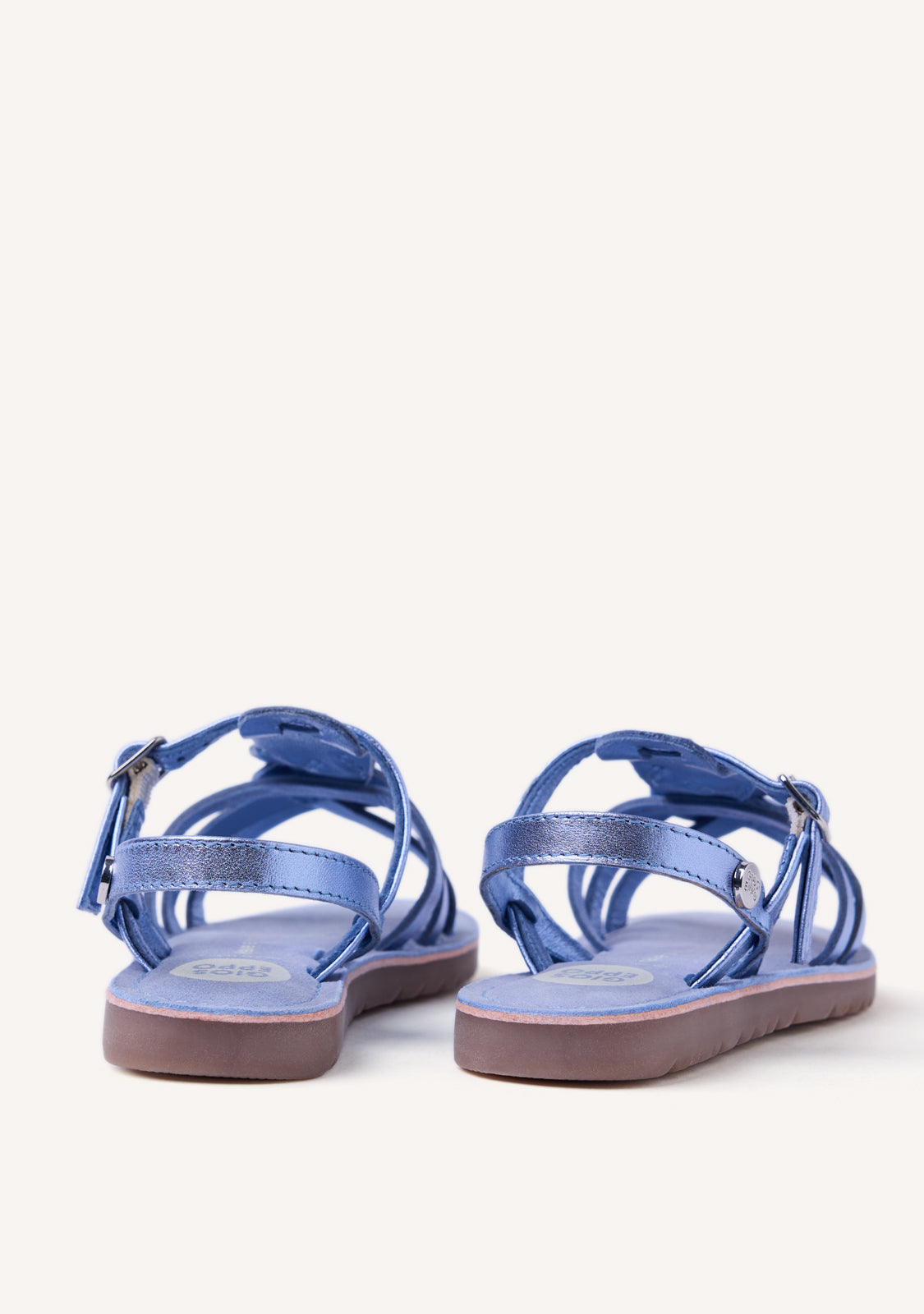 SHINY LEATHER SANDALS BEARSDEN