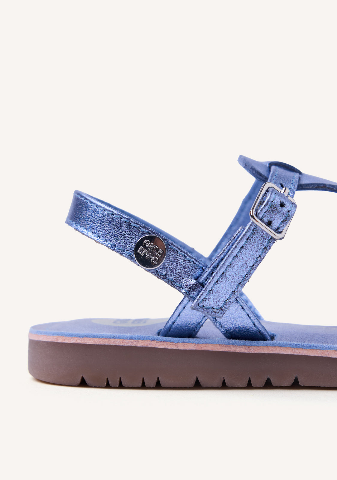 SHINY LEATHER SANDALS BEARSDEN