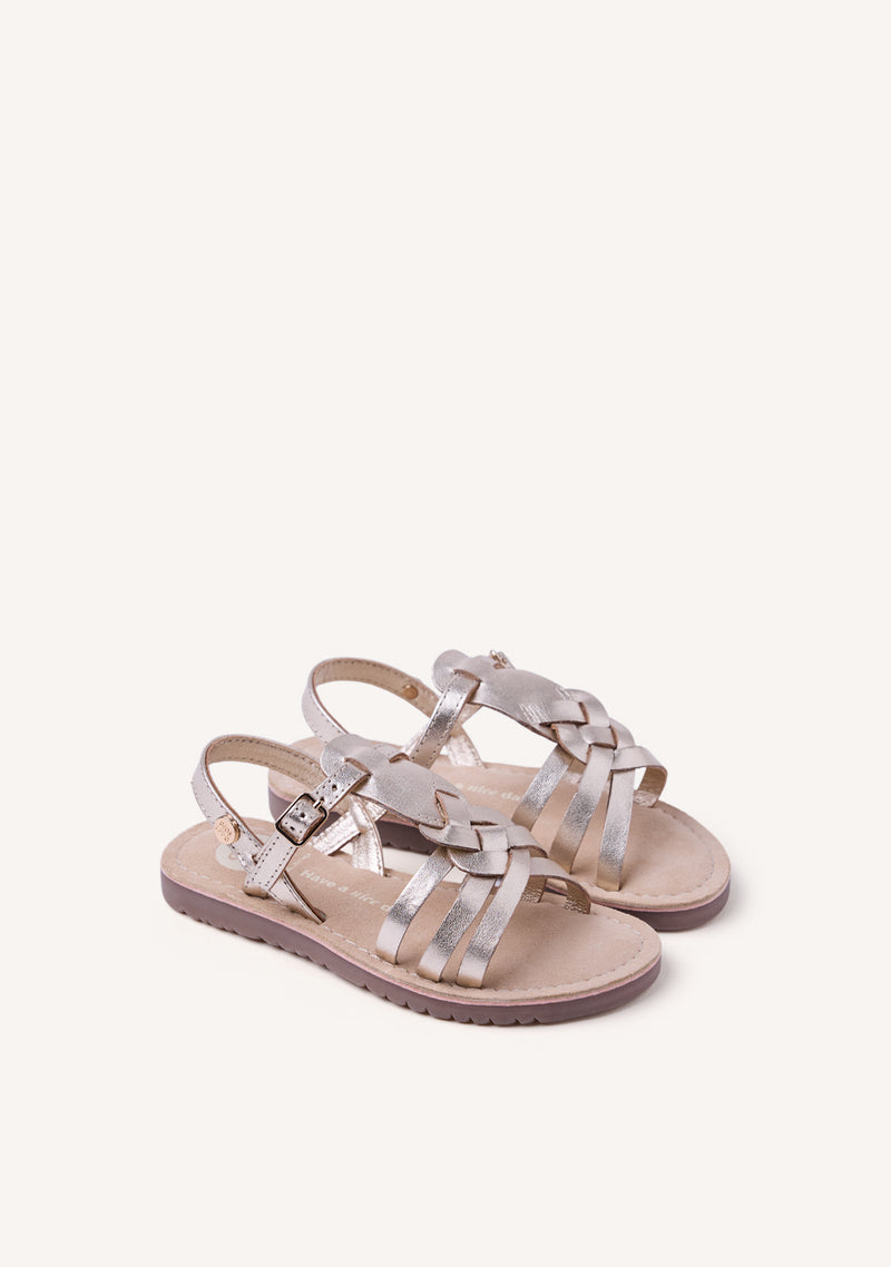 SHINY LEATHER SANDALS BEARSDEN