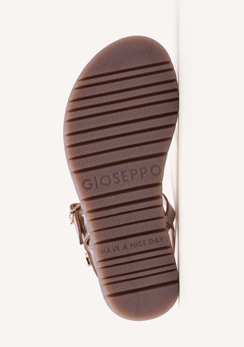 SHINY LEATHER SANDALS BEARSDEN