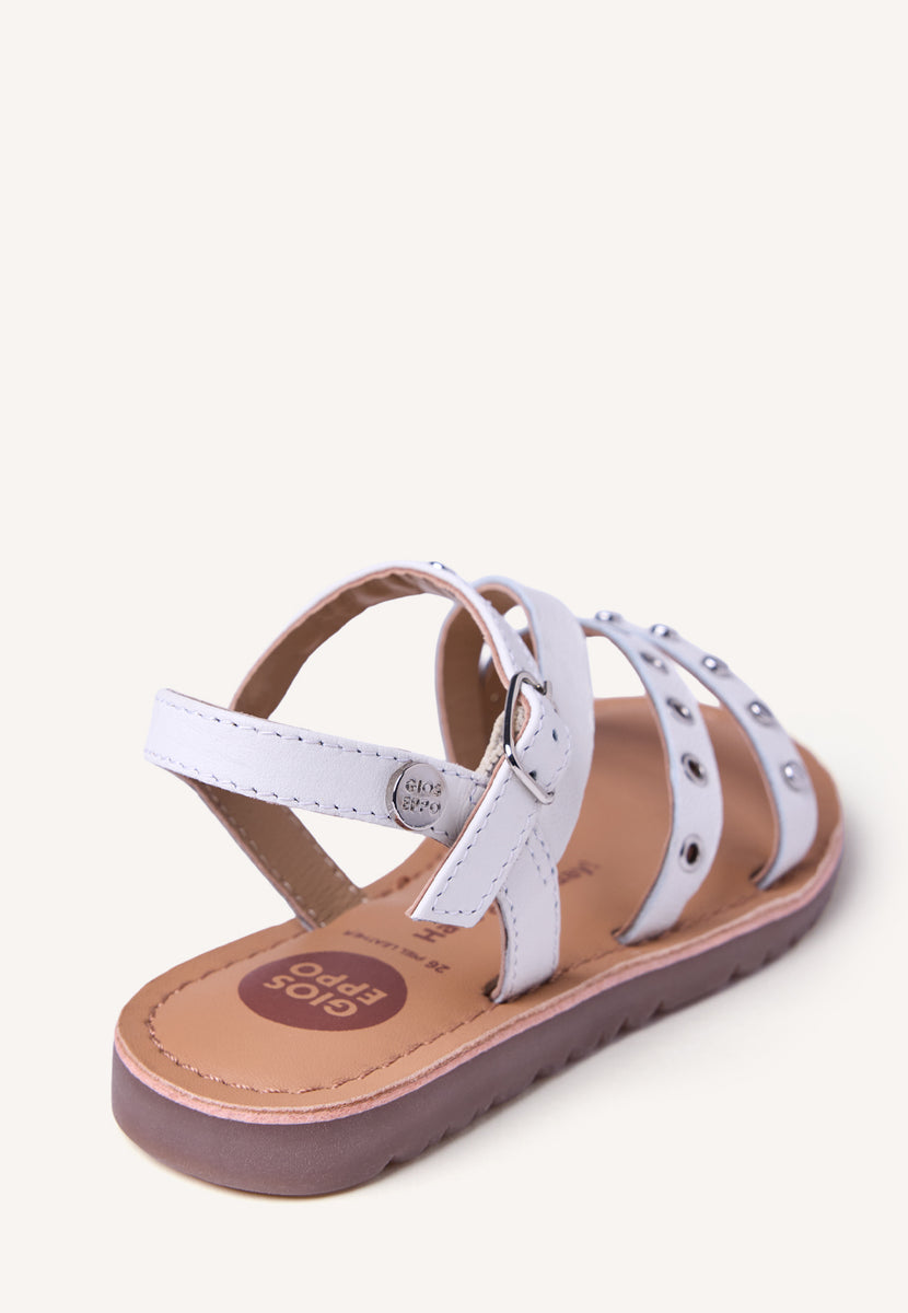 SANDALIAS PIEL, TACHAS Y OLLADOS AWASI