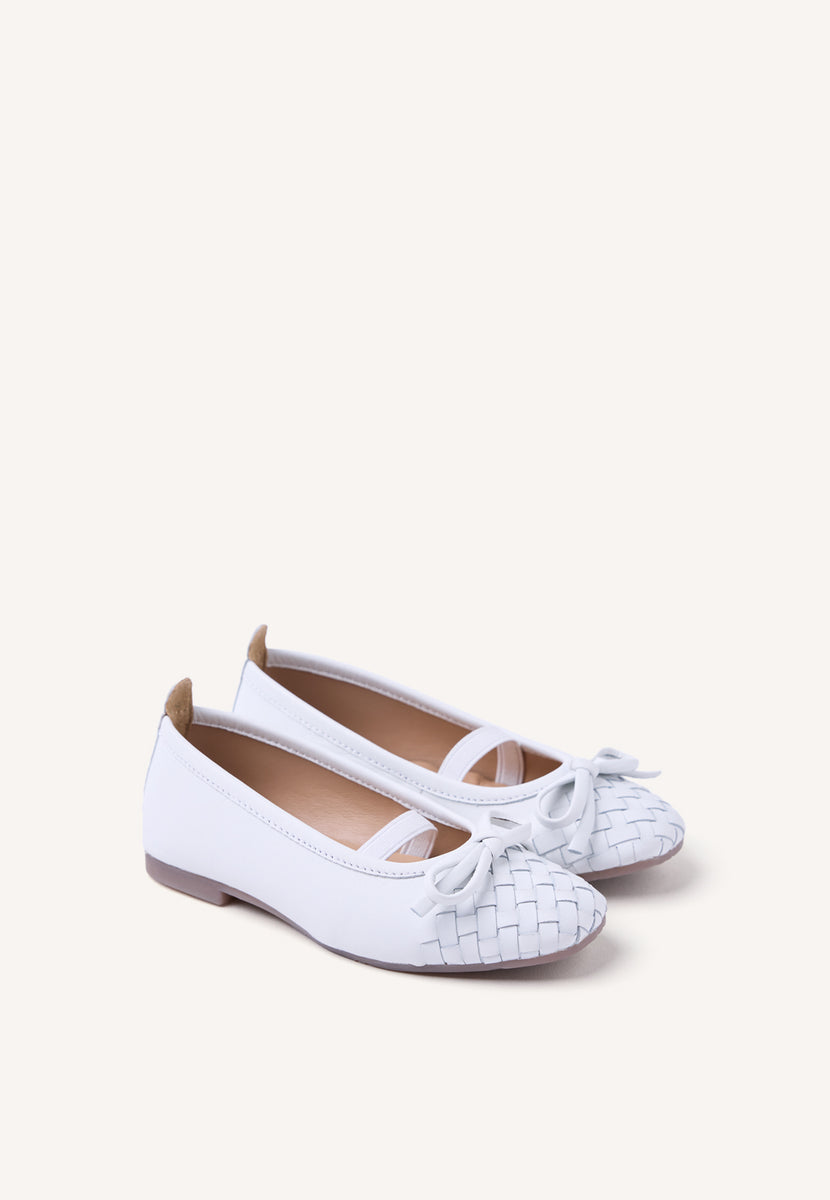 BRAIDED LEATHER BALLET FLATS LARE