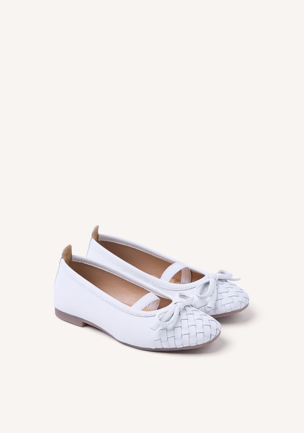 BRAIDED LEATHER BALLET FLATS LARE