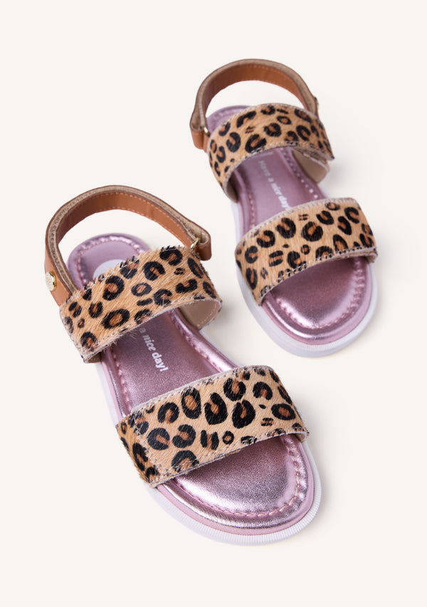 ANIMAL PRINT SANDALS NEZEGA