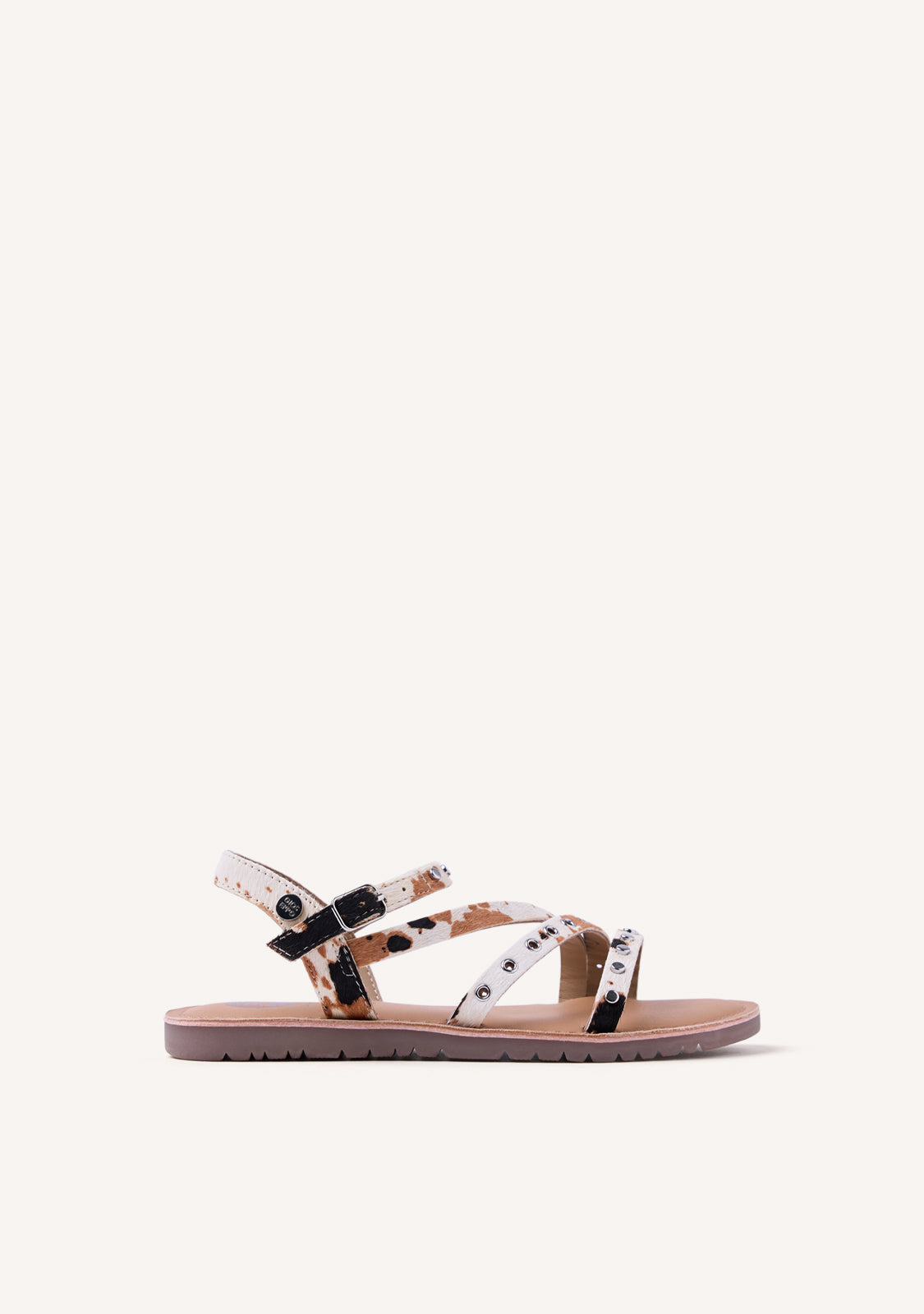 SANDALIAS PIEL ESTAMPADO ANIMAL KIMILILI