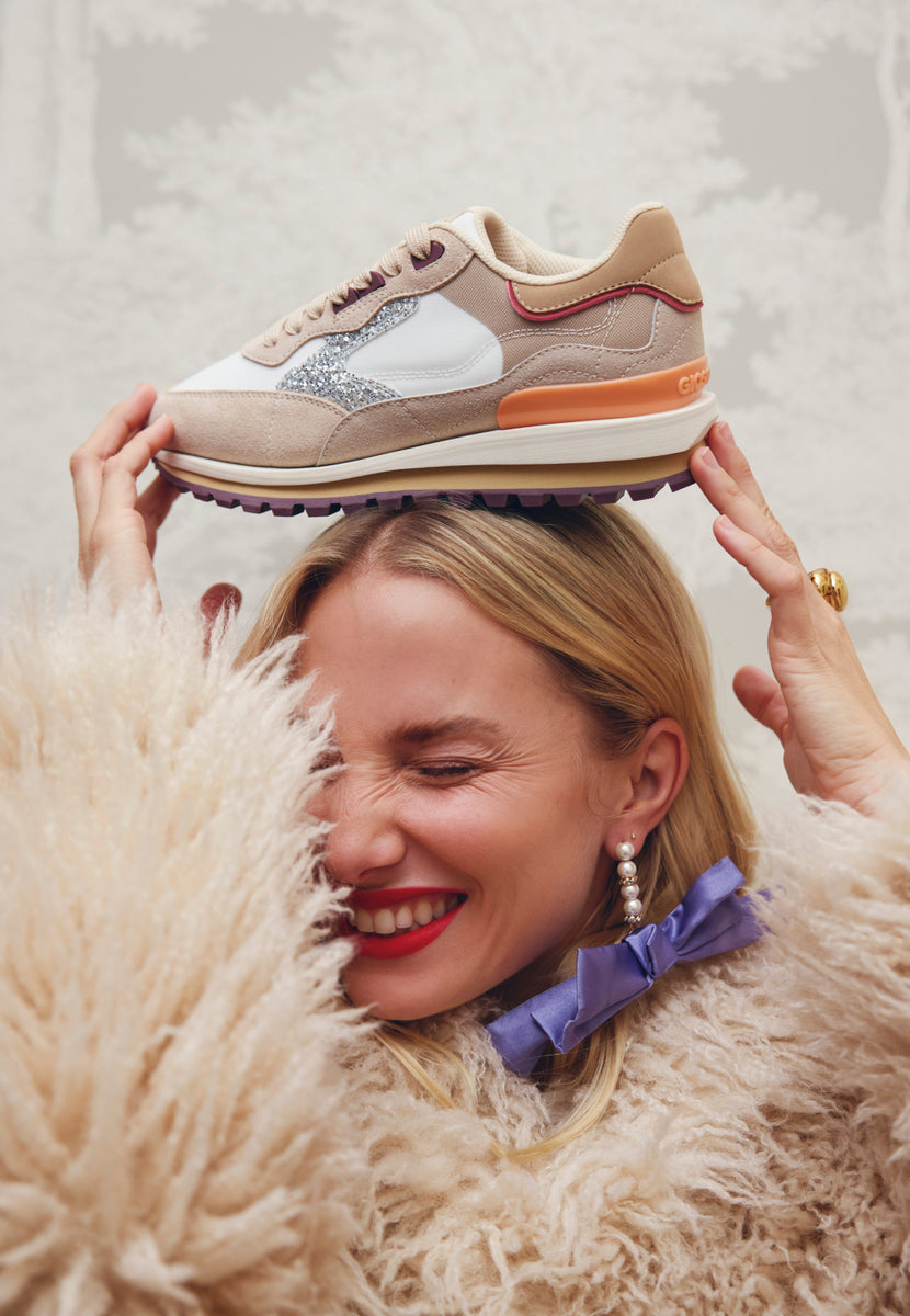 Leather and shine senakers Foley