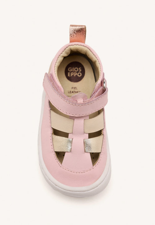 SANDALIAS ROSAS ESTILO CANGREJERAS CON CIERRES AJUSTABLES PARA BEBÉ ODELL