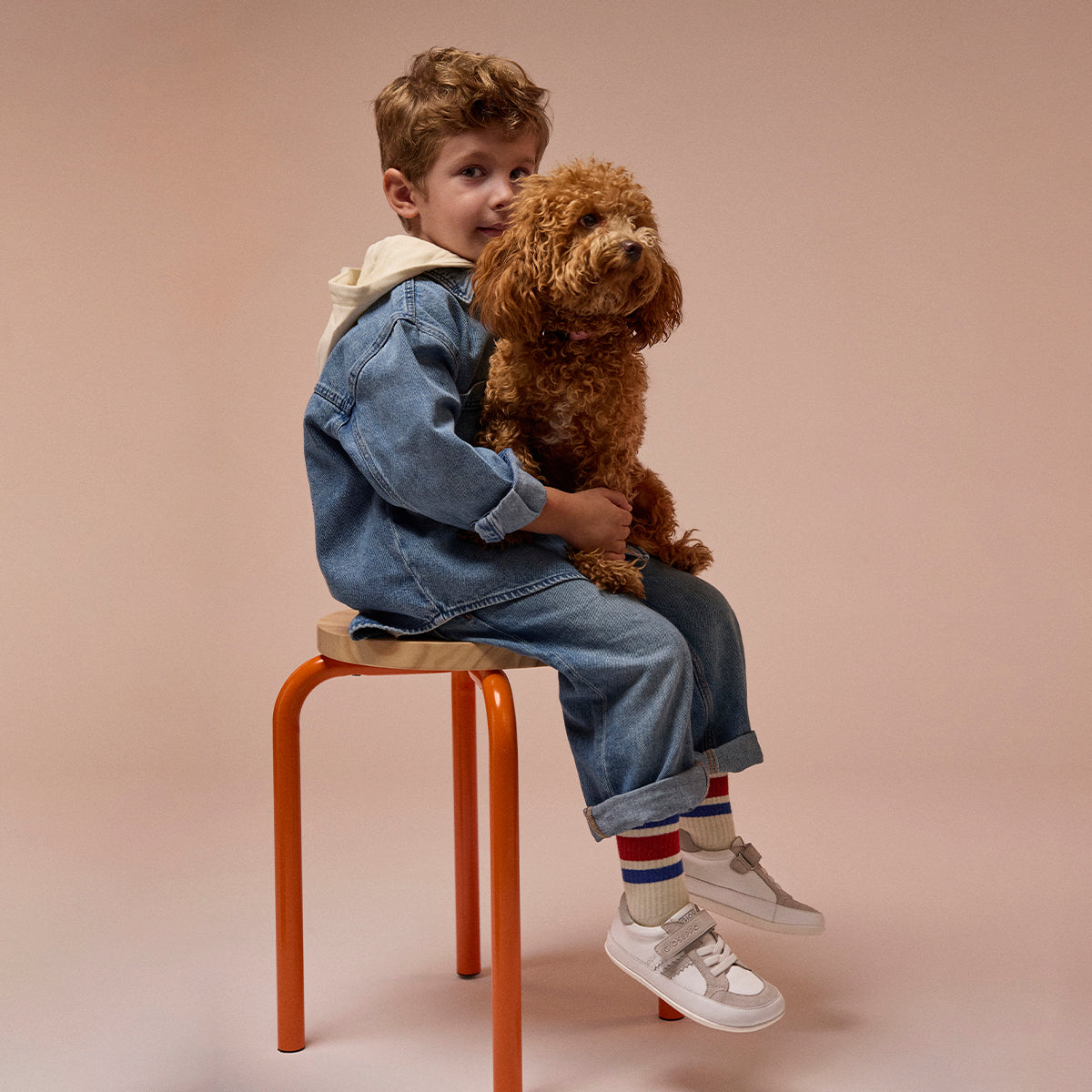 SCARPE BIANCHE CON CHIUSURE REGOLABILI PER RAGAZZO E RAGAZZA SKRADIN