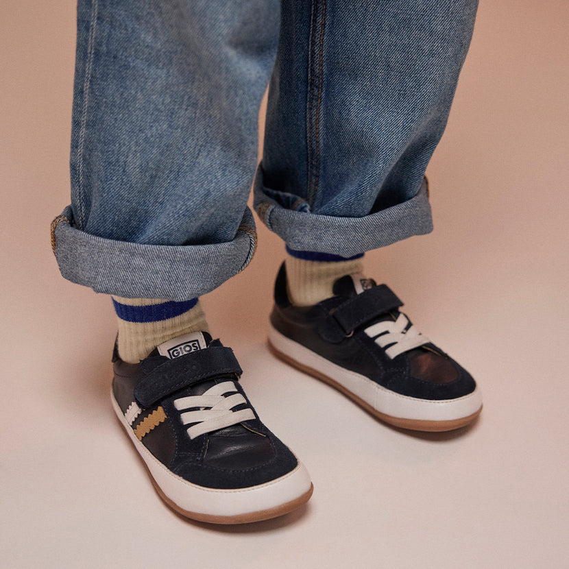 BLUE MARINE BASKETS WITH ADJUSTABLE CLOSURES FOR BOYS AND GIRLS SKRADIN