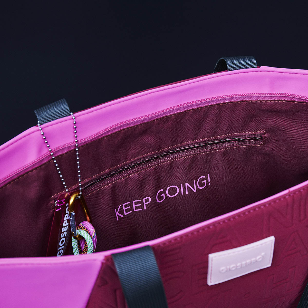 Sac shopper en néoprène couleur bordeaux pour femme alagoa