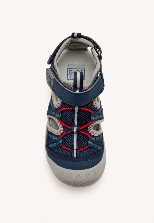 Blue sporty flip flops for boys MAZATLAN