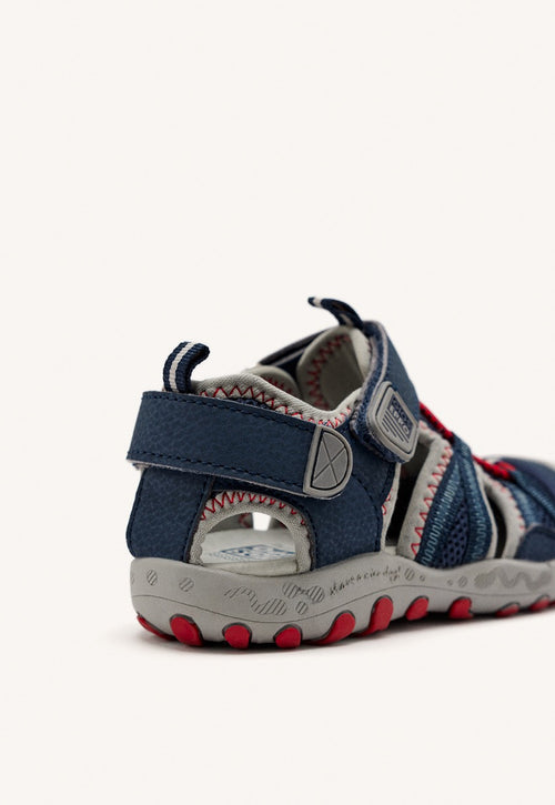 Blue sporty flip flops for boys MAZATLAN