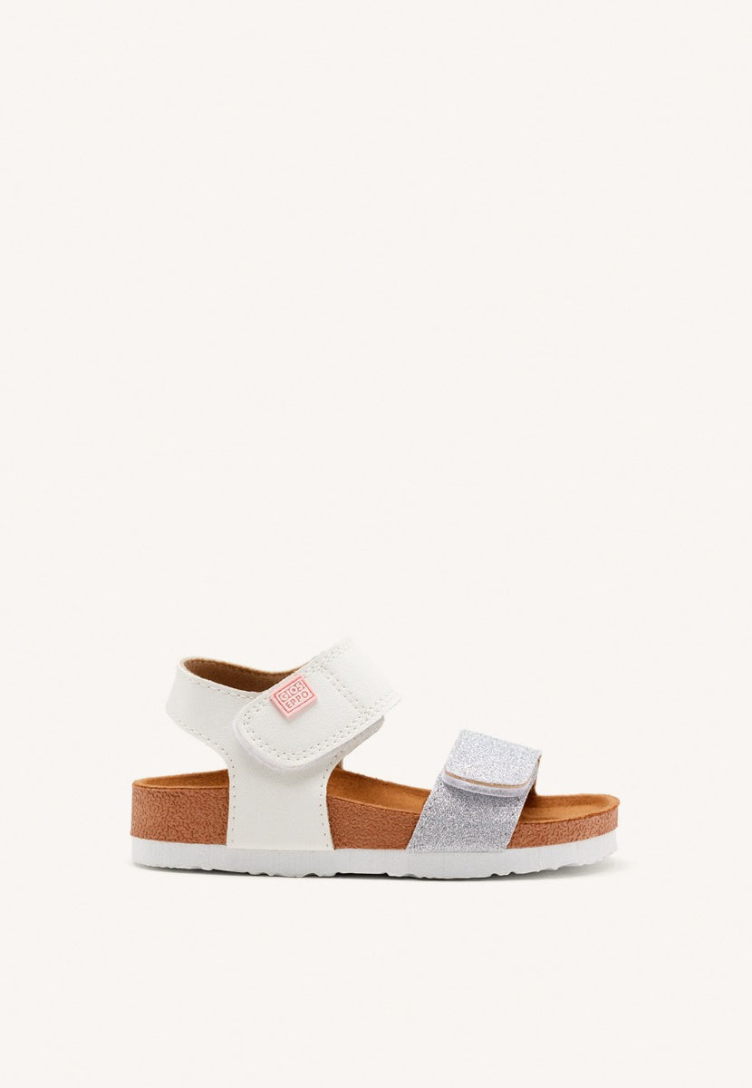Silver bio sole flip flops for girl JABBEKE