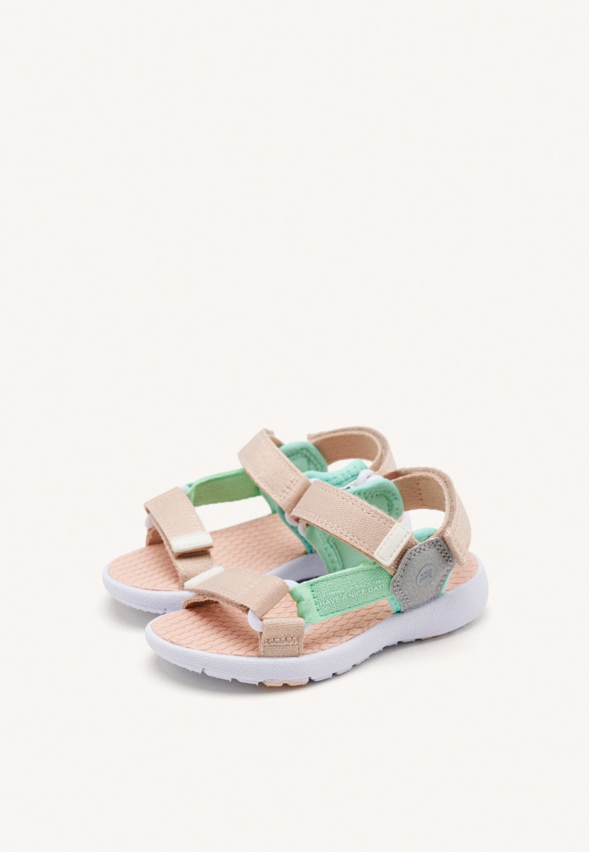 Birigui girls multicoloured sandals with sporty soles