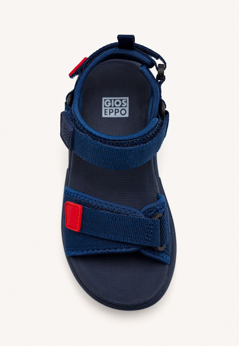 CHANCLAS DEPORTIVAS COLOR AZUL MARINO CON ACENTOS DE COLOR PARA NIÑO Y NIÑA BUNNEL