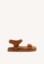 SANDALIAS COLOR CUERO DE PIEL CON CIERRES AJUSTABLES Y PLANTA TIPO BIO PARA NIÑO Y NIÑA BUDE