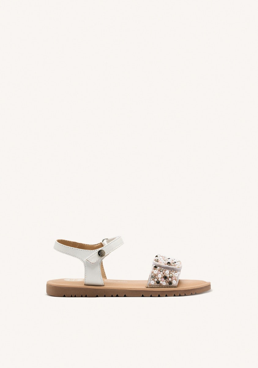 LEATHER BEADED SANDALS BOZRAH