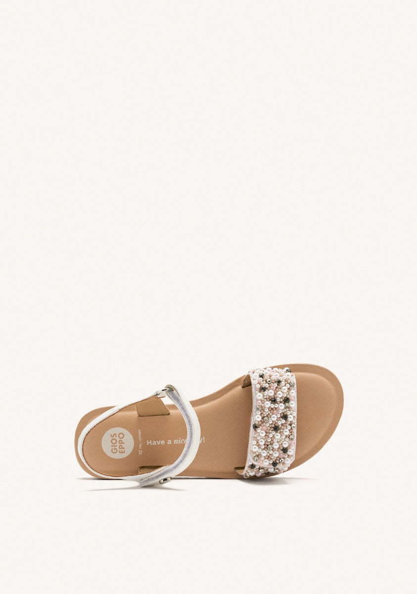 LEATHER BEADED SANDALS BOZRAH