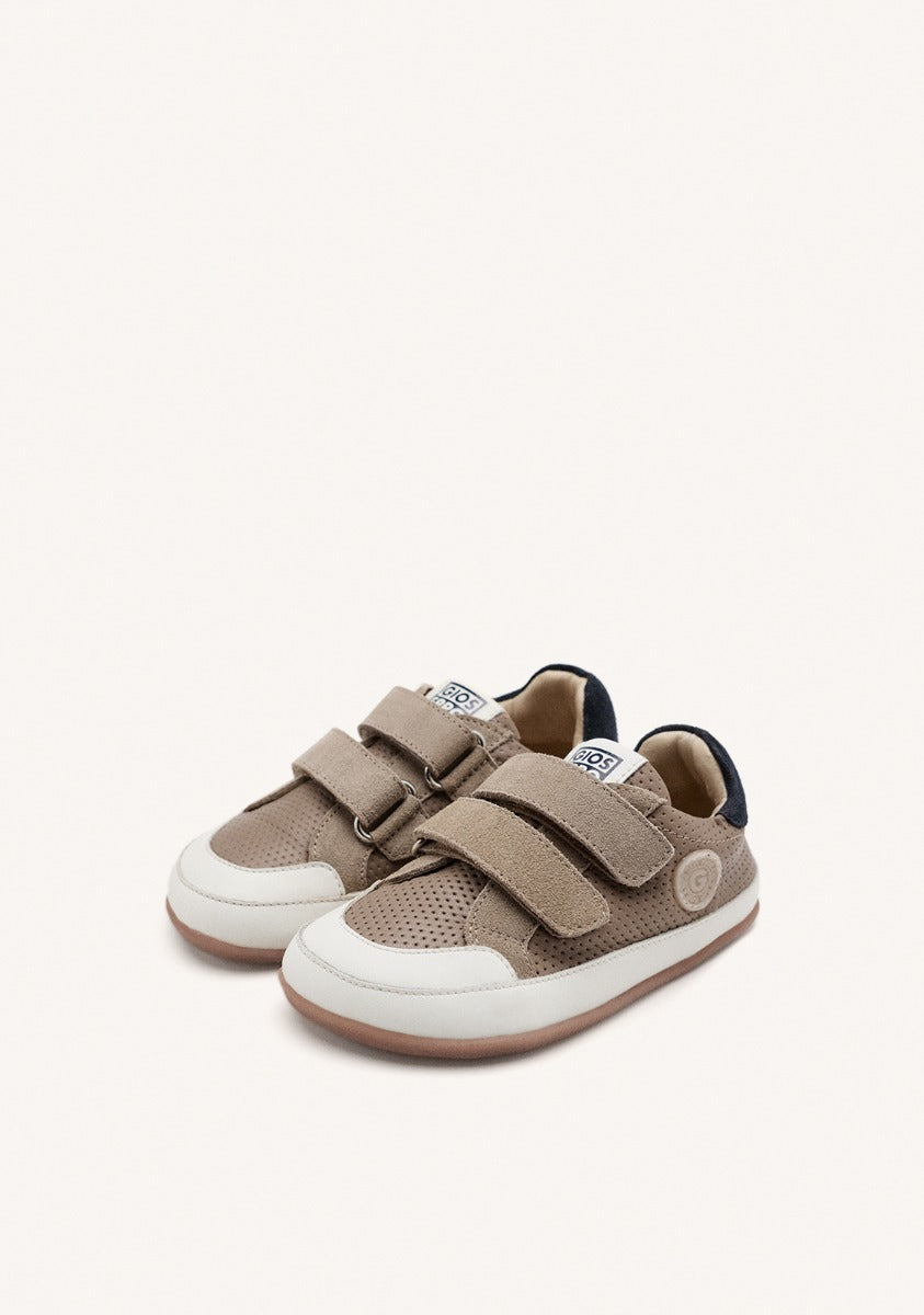 GIOSEPPO BAREFOOT - LEATHER AND MESH SNEAKERS RIPTON