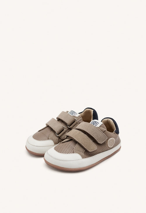 GIOSEPPO BAREFOOT - LEATHER AND MESH SNEAKERS RIPTON