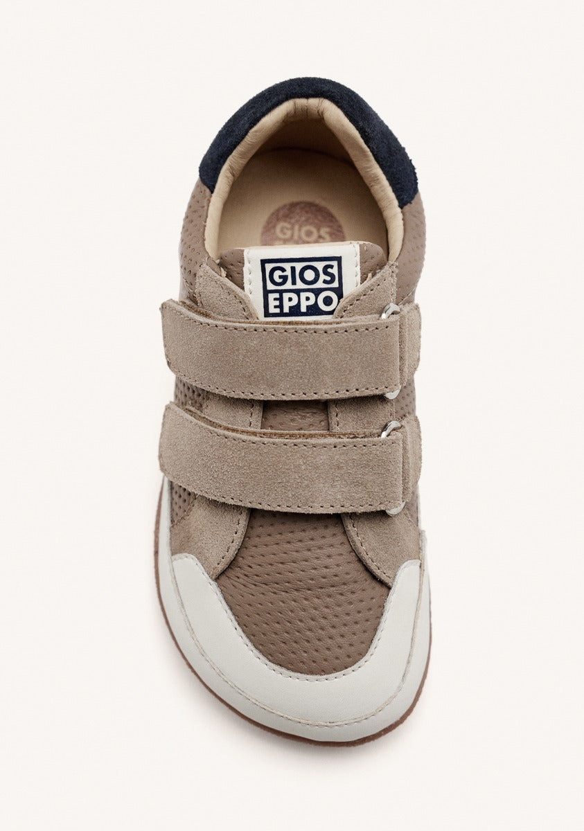 GIOSEPPO BAREFOOT - LEATHER AND MESH SNEAKERS RIPTON