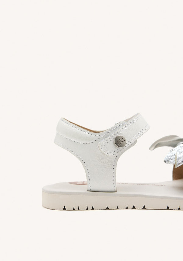 LEATHER FLOWER SANDALS MARINETTE